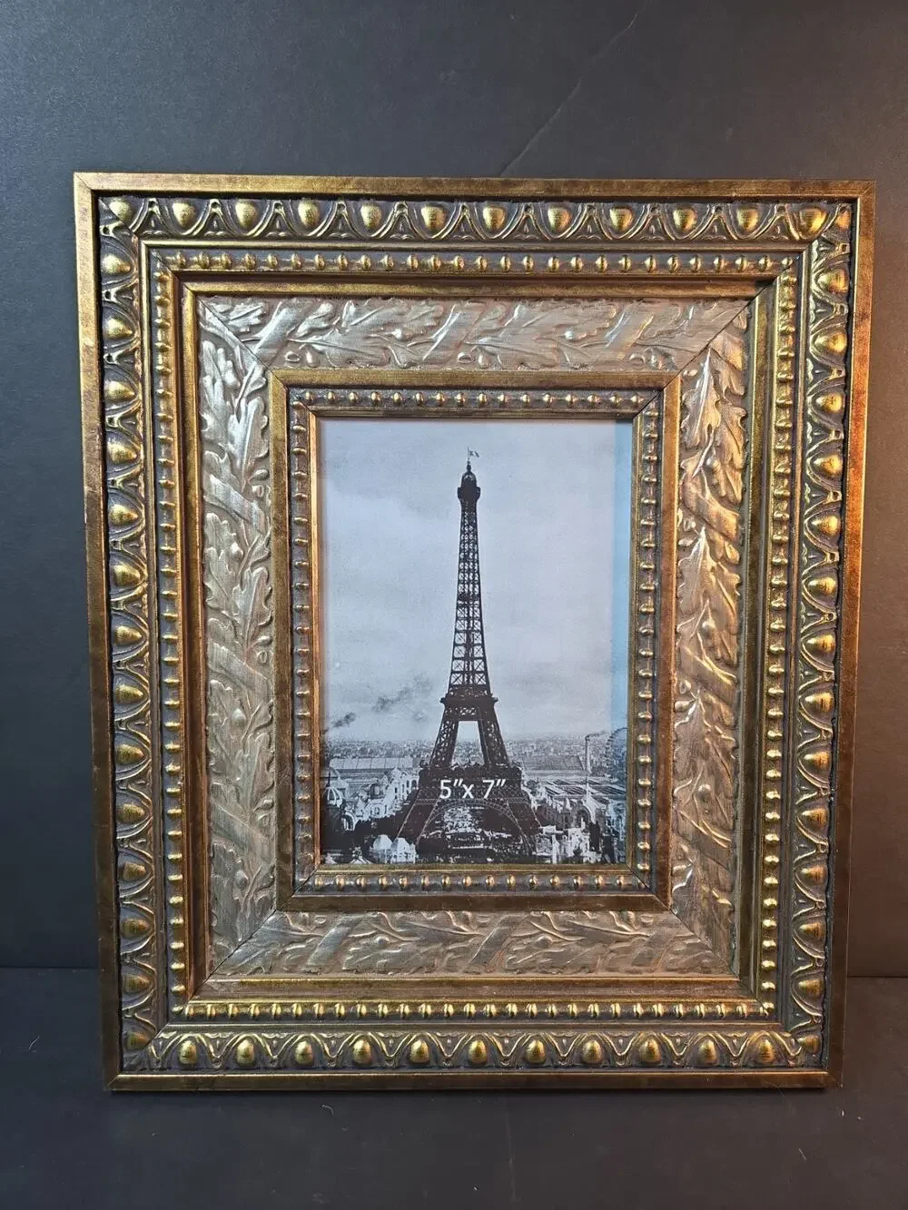 Vintage Galleria Picture Frame 5x7 Gold Ornate Wood Photo Frame